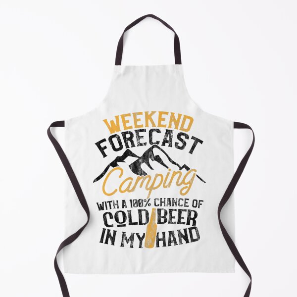 Item preview, Funny Weekend Forecast Camping With A 100% Chance Of Cold Beer In My Hand designed and sold by BennetJaco.
