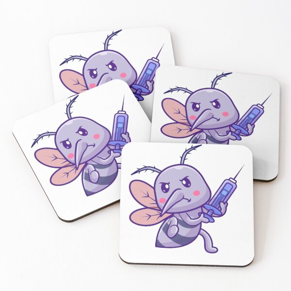 Item preview, cute mosquito holding injection designed and sold by MethukaT.