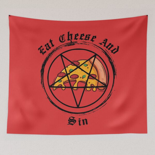 Item preview, Eat Cheese and Sin Pentacle designed and sold by Lylabean22.