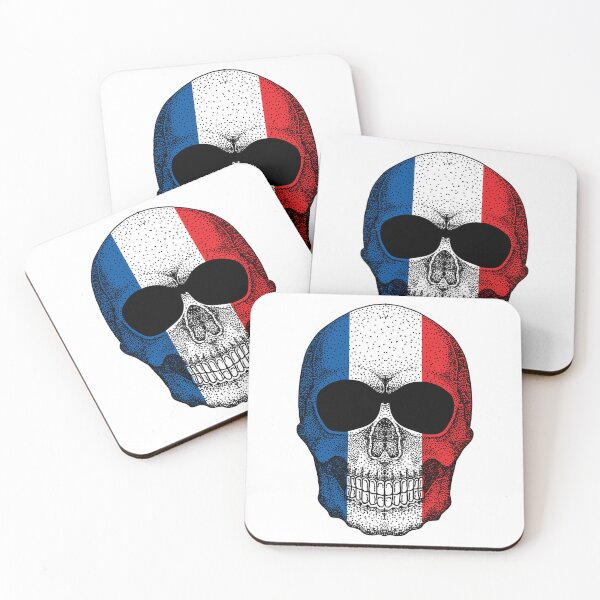 Item preview, Skull France Flag designed and sold by pretty4u.