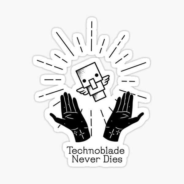 Technoblade Never Dies by ryshop  Custom stickers, Funny stickers, Stickers