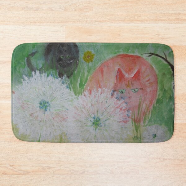 Item preview, Ginger Tom and Black Cat in the Dandelions designed and sold by Juliejart.
