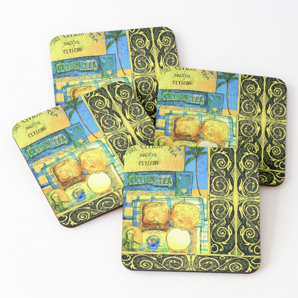 Item preview, Ceylon, retro, tea, money, swirly pattern designed and sold by Nickdavisinghe.