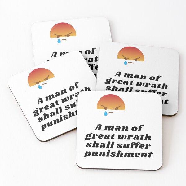 Item preview, A man of great wrath shall suffer punishment. designed and sold by Hinny8.