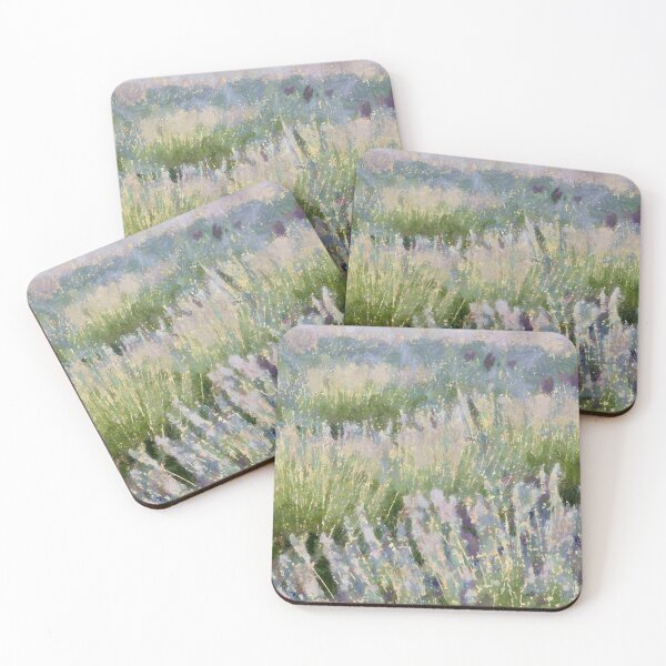 Item preview, Lavender Fields Abstract Art  designed and sold by taiche.