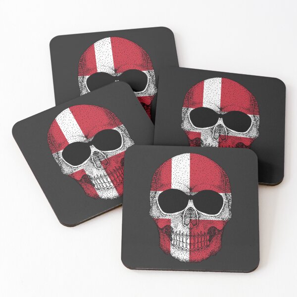 Item preview, Skull Denmark Flag designed and sold by pretty4u.