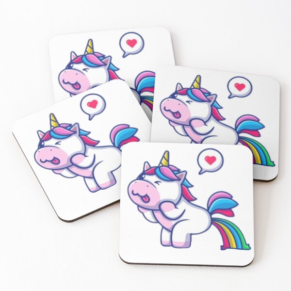 Item preview, cute unicorn poop rainbow designed and sold by MethukaT.
