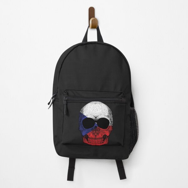 Item preview, Skull Czech republic Flag designed and sold by pretty4u.