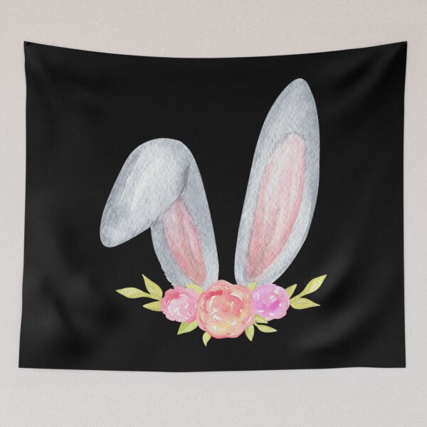 Item preview, Bunny T-ShirtEaster bunny ears with floral designed and sold by AllunaMaris.