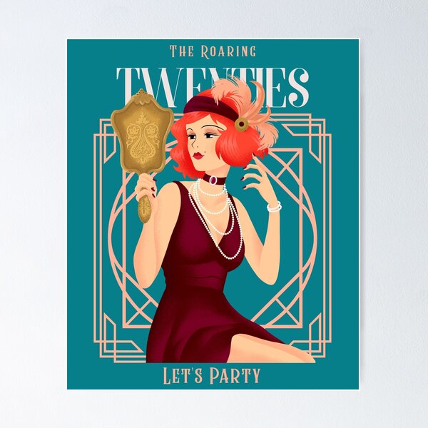 Item preview, 1920s Stylish Flapper Girl Roaring Twenties Party  designed and sold by Emeris.