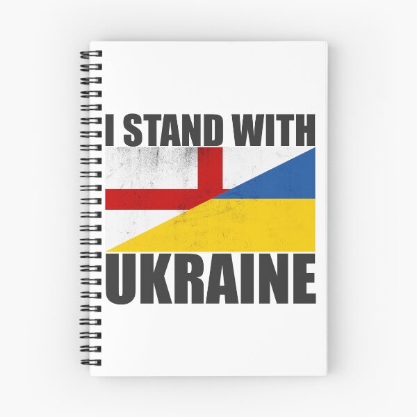 Item preview, England Stands With Ukraine - Vintage Flags and Black Text designed and sold by ForUkraine2022.