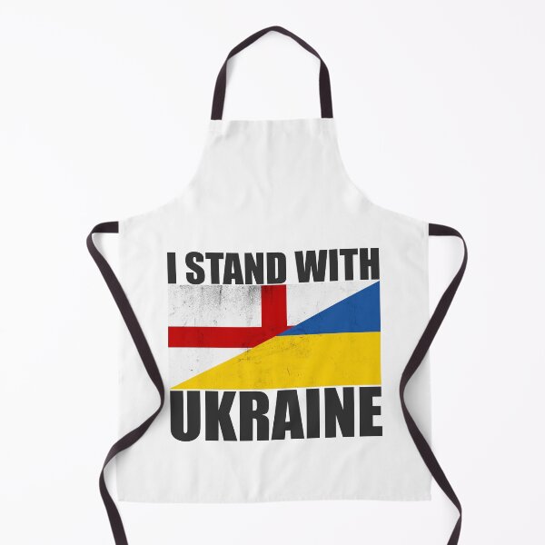 Item preview, England Stands With Ukraine - Vintage Flags and Black Text designed and sold by ForUkraine2022.