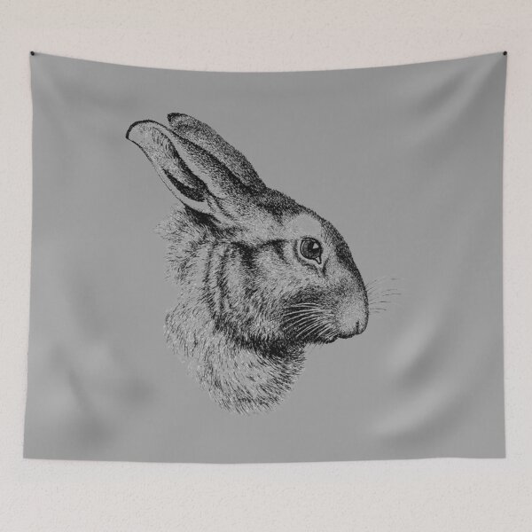 Item preview, Bunny T-ShirtRabbit Bunny Hare Cute Realistic Drawing Wildlife Animal designed and sold by AllunaMaris.