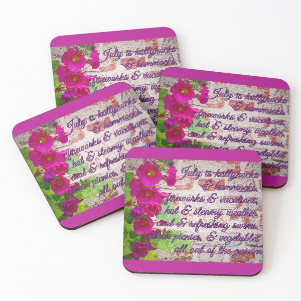 Item preview, July is hollyhocks and hammocks... designed and sold by angel1.