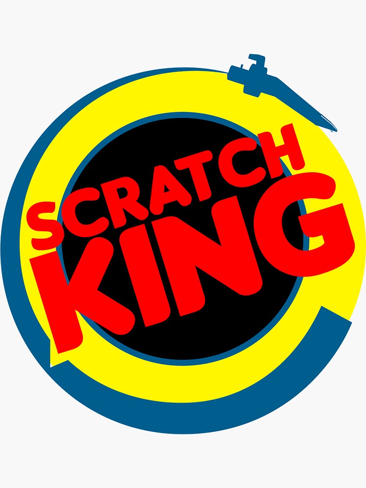 "Scratch king" Sticker for Sale by modelcat Redbubble