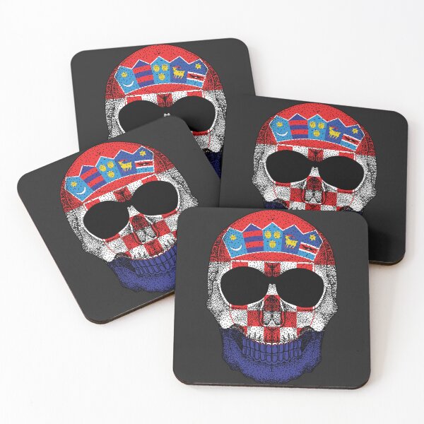 Item preview, Skull Croatia Flag designed and sold by pretty4u.