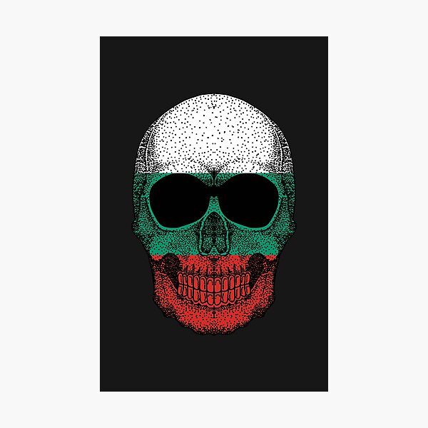 Item preview, Skull Bulgaria Flag designed and sold by pretty4u.