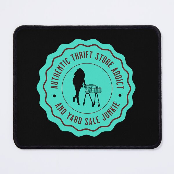 Item preview, Blue Authentic Thrift Store Addict thrifting lover designed and sold by GraphismNinja.