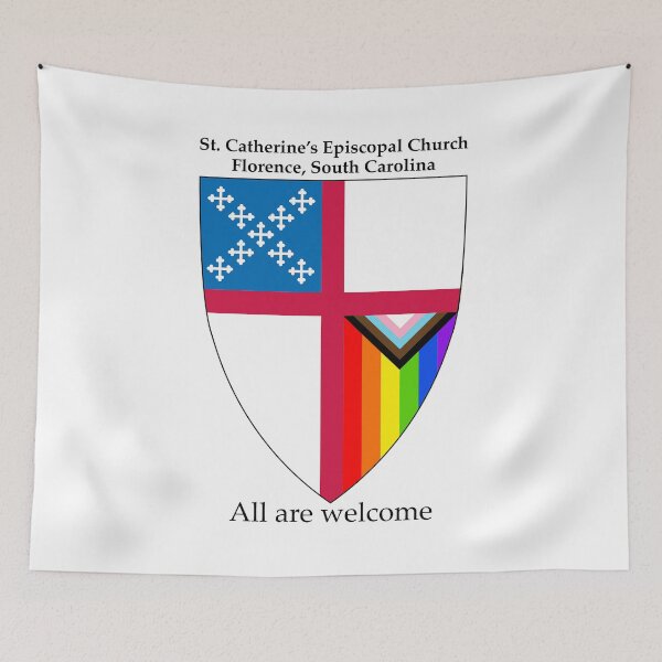 Item preview, St. Catherine’s Episcopal Church - Florence, South Carolina - 6 Colour Progressive Pride Shield designed and sold by litmusician.