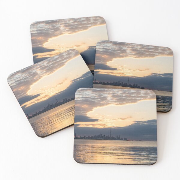 Item preview, Turning to Gold - Glorious Cloudbank Over Toronto Skyline designed and sold by Georgia Mizuleva.