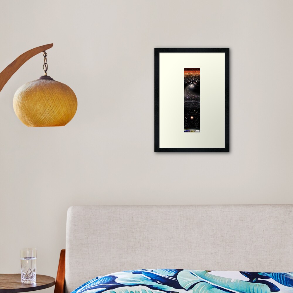 VERTICAL MAP OF THE UNIVERSE ENG (May 2022 Update!) *RECOMMENDED* Framed Art Print