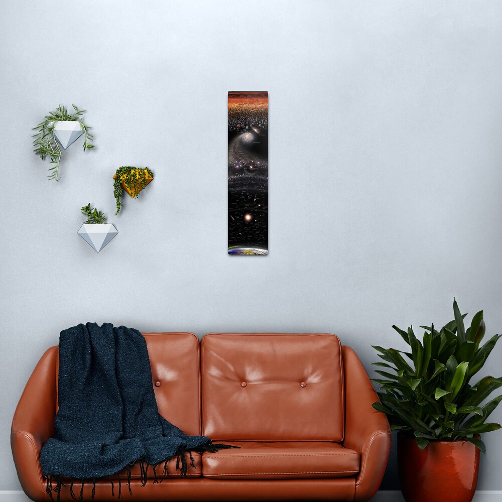 VERTICAL MAP OF THE UNIVERSE ENG (May 2022 Update!) *RECOMMENDED* Metal Print