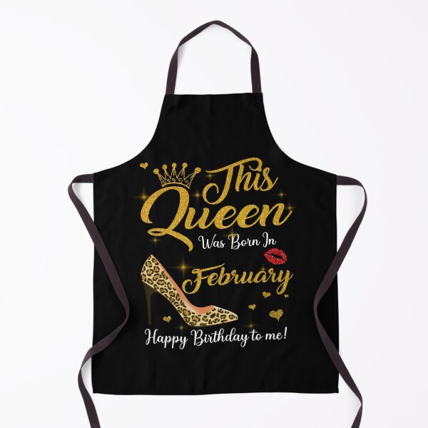 Item preview, This Queen Was Born In February Happy Birthday To Me Leopard designed and sold by PansyBoyd.