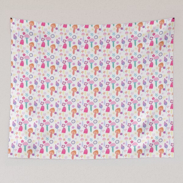 Item preview, Cute colorful Mushroom Pattern designed and sold by Zombiegirl1302.