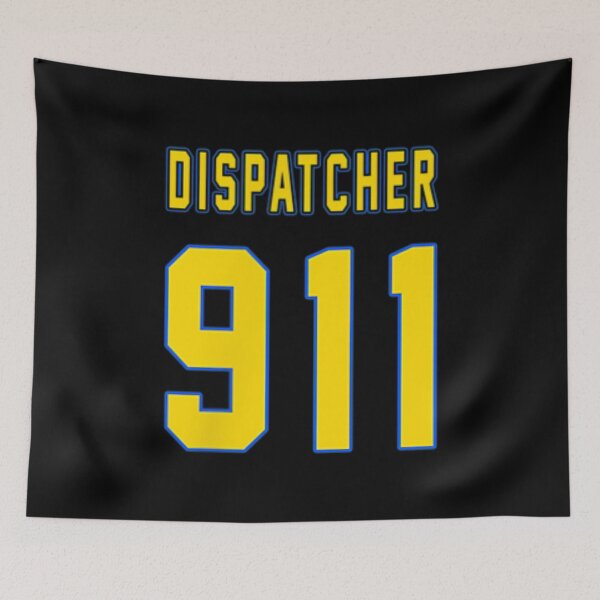 Item preview, 911 Dispatcher with the American flag on the back designed and sold by AgnesGeller.