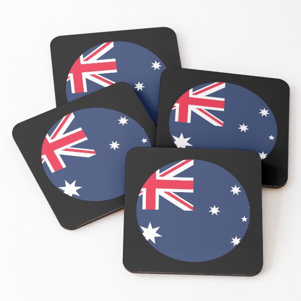 Item preview, Australia Circle Flag (On Black) designed and sold by STUDIO-72.