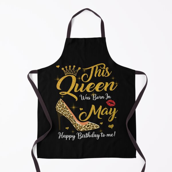 Item preview, This Queen Was Born In May Happy Birthday To Me Leopard designed and sold by PansyBoyd.