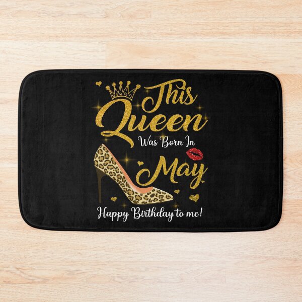 Item preview, This Queen Was Born In May Happy Birthday To Me Leopard designed and sold by PansyBoyd.