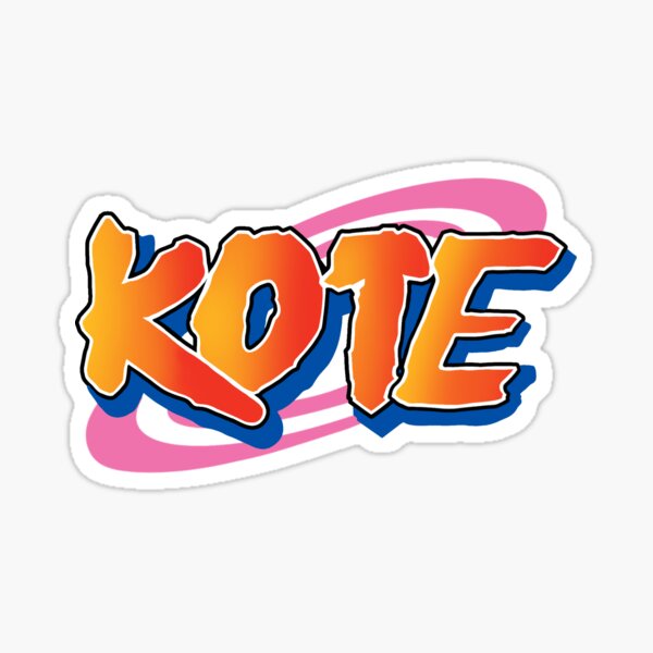 "Kote logo design " Sticker for Sale by koteoner Redbubble