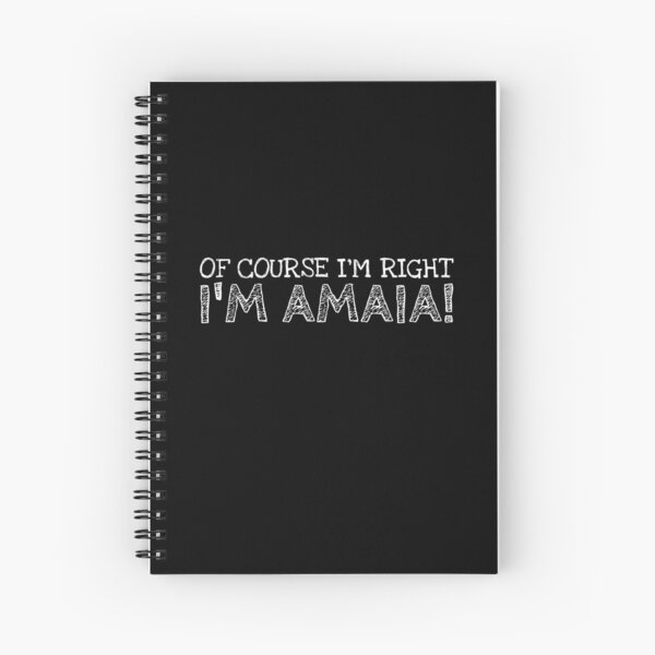 Vista previa del artículo con la obra «Por supuesto que tengo razón Soy Amaia Nombre personalizado divertido», diseñado y vendido por MariosNydras.