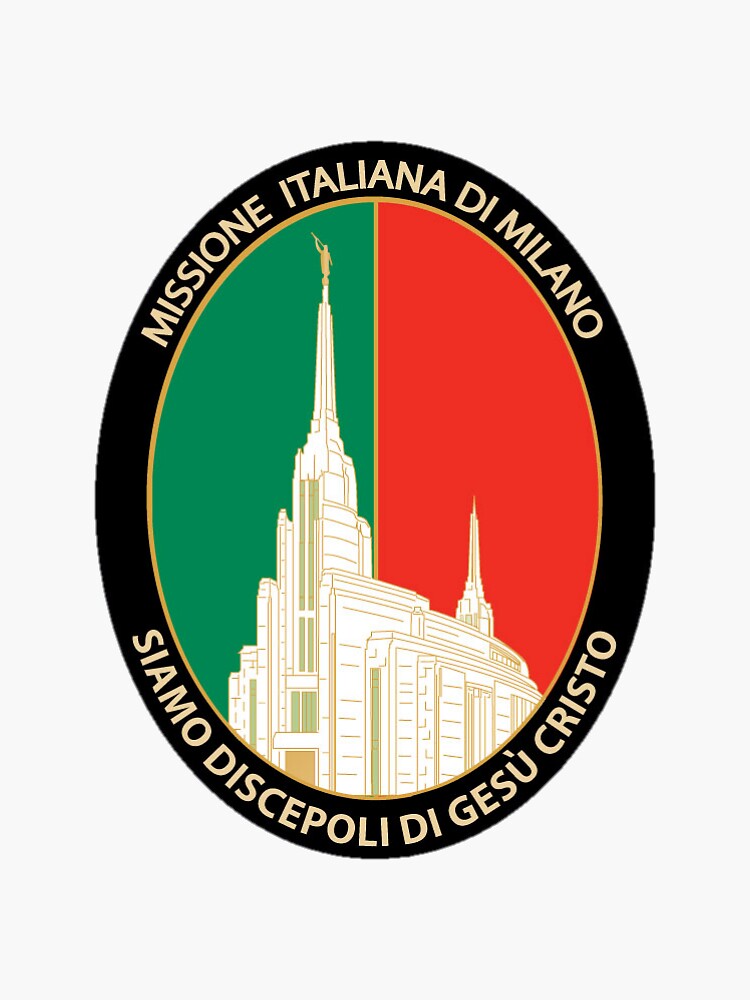 "Italy Milan Mission Logo" Sticker for Sale by jcalvinded Redbubble