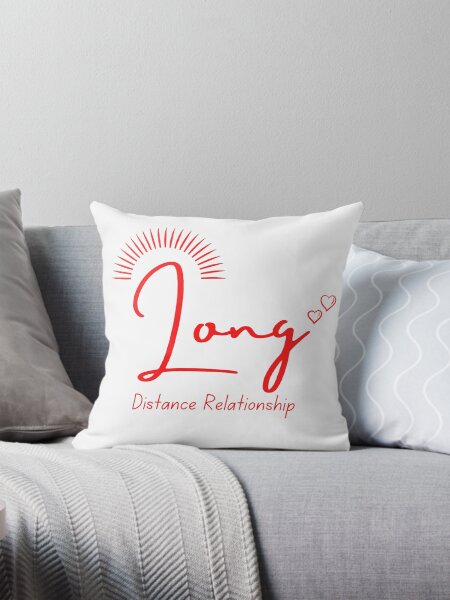 Long Distance Relationship For Boyfriend Pillows Cushions for Sale Redbubble