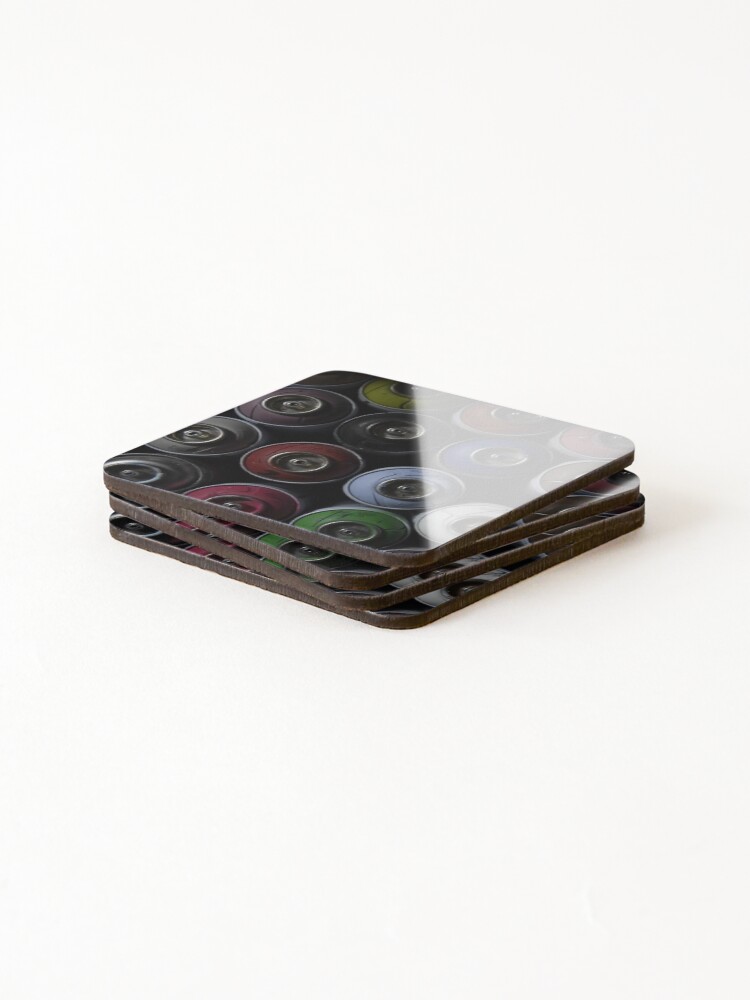 Thumbnail 4 of 5, Coasters (Set of 4), Rattle Rattle designed and sold by dot-hash.