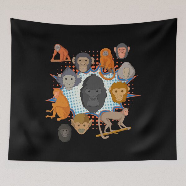 Item preview, Monkey Children Monkey Species designed and sold by MooonTees.
