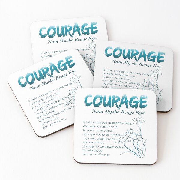 Item preview, Courage - Nam Myoho Renge Kyo - Buddhism designed and sold by KpopMamas.