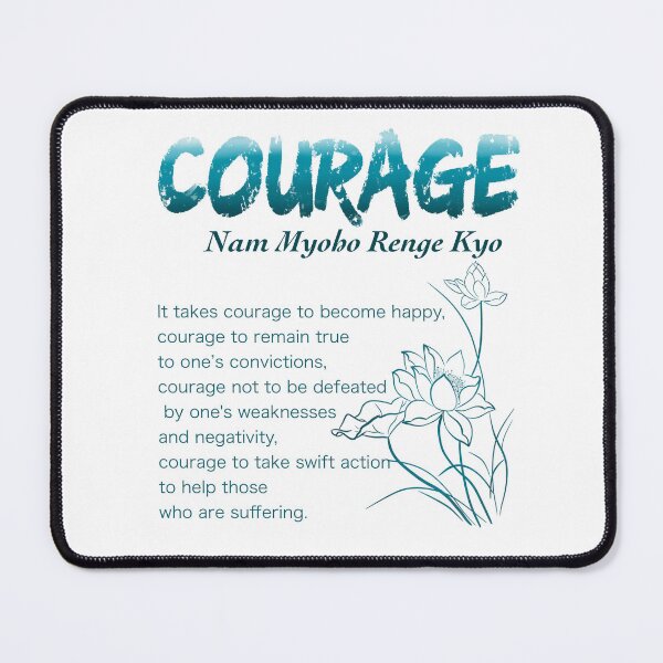 Item preview, Courage - Nam Myoho Renge Kyo - Buddhism designed and sold by KpopMamas.