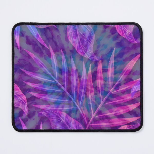 Item preview, watercolor pink and purple neon exotic pattern designed and sold by Beeroclock.