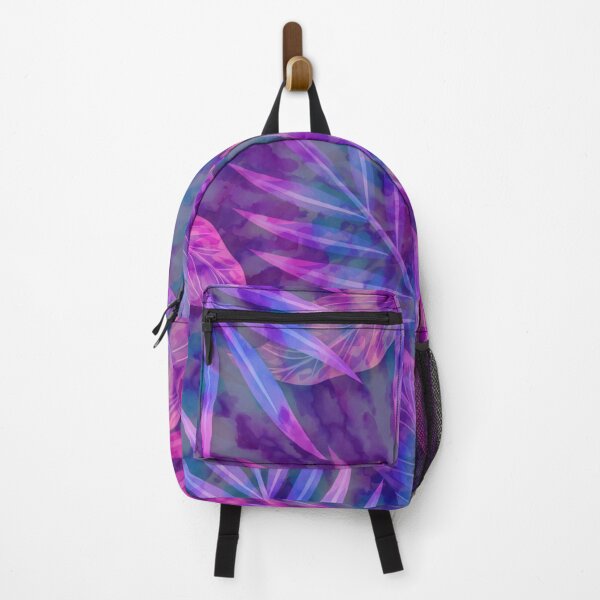 Item preview, watercolor pink and purple neon exotic pattern designed and sold by Beeroclock.