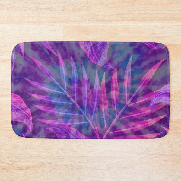 Item preview, watercolor pink and purple neon exotic pattern designed and sold by Beeroclock.