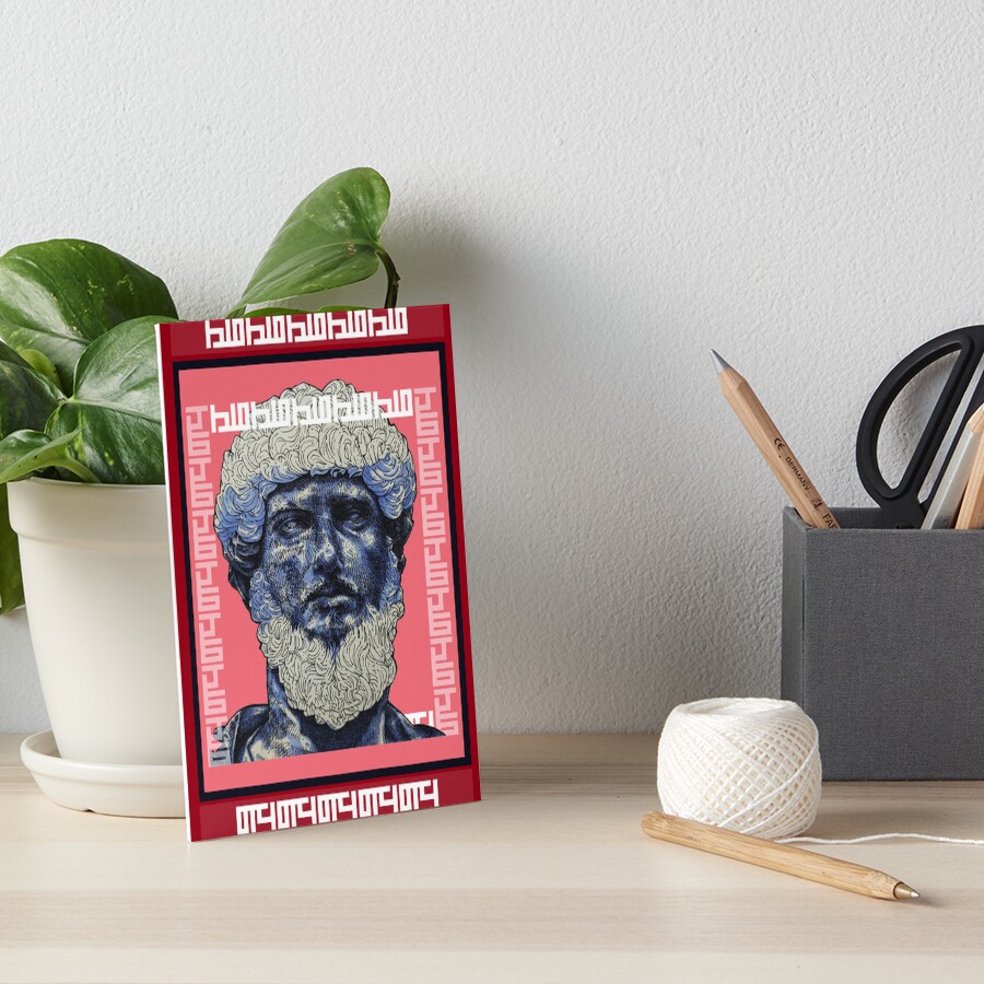 "Pen and ink Greek Statue Raspberry" Art Board Print for Sale by