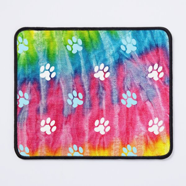 Item preview, fun colorful liquid background with dog and cat paw print designed and sold by Beeroclock.