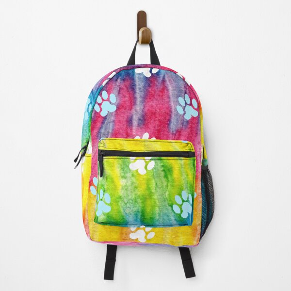 Item preview, fun colorful liquid background with dog and cat paw print designed and sold by Beeroclock.