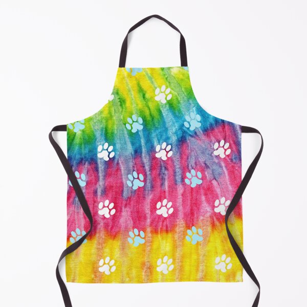 Item preview, fun colorful liquid background with dog and cat paw print designed and sold by Beeroclock.