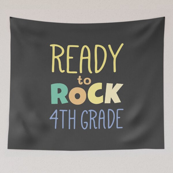 Item preview, Ready to Rock fourth grade designed and sold by Think4Prints.
