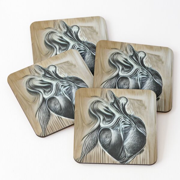 Item preview, heart charcoal on wood black, white and brown designed and sold by Surrealarts727.
