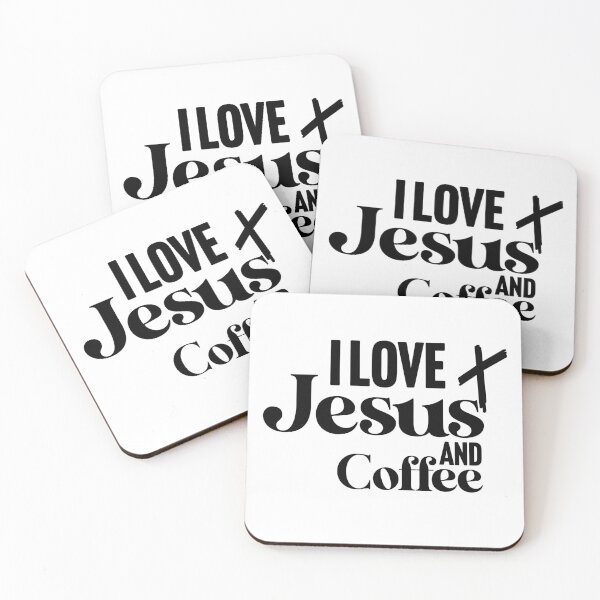 Item preview, I love Jesus and coffee designed and sold by Larrix.